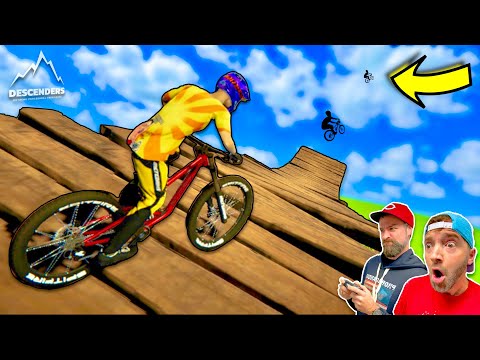 2,000 FOOT BIKE JUMP (I Can't Even See The Landing Ramp!)