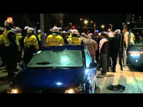 Mobiele Eenheid begeleidt lastige NAC-fans naar huis