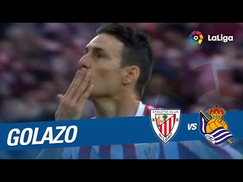Golazo de Aduriz (2-1) Athletic Club vs Real Sociedad
