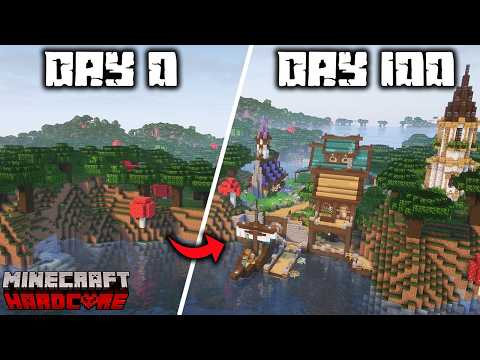 I Tried to Survive 100 Days in DARK OAK ONLY Hardcore Minecraft!