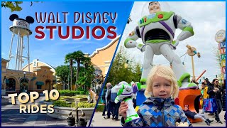 WALT DISNEY STUDIOS PARK - Top 10 of ALL the RIDES & Disney SHOWS
