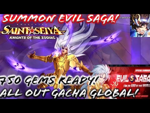 Saint Seiya: Awakening (KOTZ) - Evil Saga Gacha Until I Get Him! 750 Gems Ready to Summon Him!!