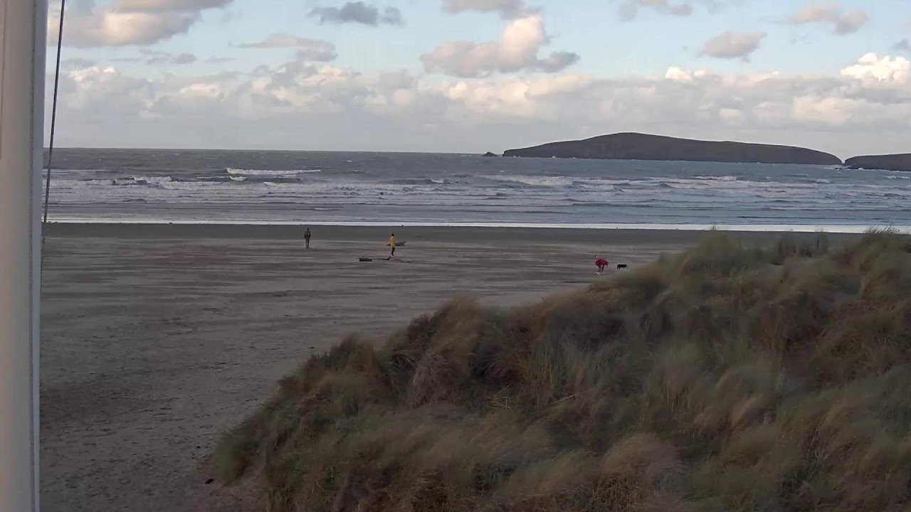 Live webcam view of Poppit Sands Beach and Teifi Estuary