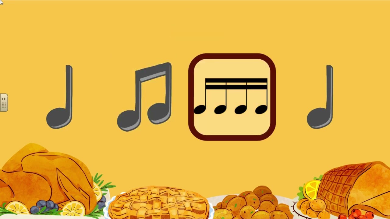 Thanksgiving Rhythms! 16th notes! Rhythm Follow Along Ta, Ti-Ti, Tika Tika The Music Magpie