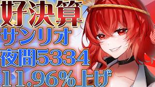 【PTS12％】持ってるサンリオ決算後上げ！遂に株価復活なるか！？【株式投資】