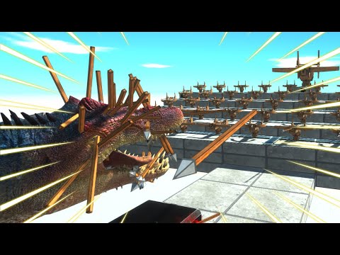 Ballista Sky Battles with Mines - Animal Revolt Battle Simulator
