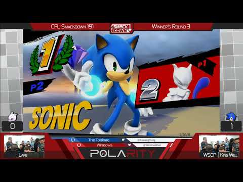 CFL Smackdown 191 Smash 4 - Lake (Mewtwo) vs WSGP King Will (Sonic) - Winners R3