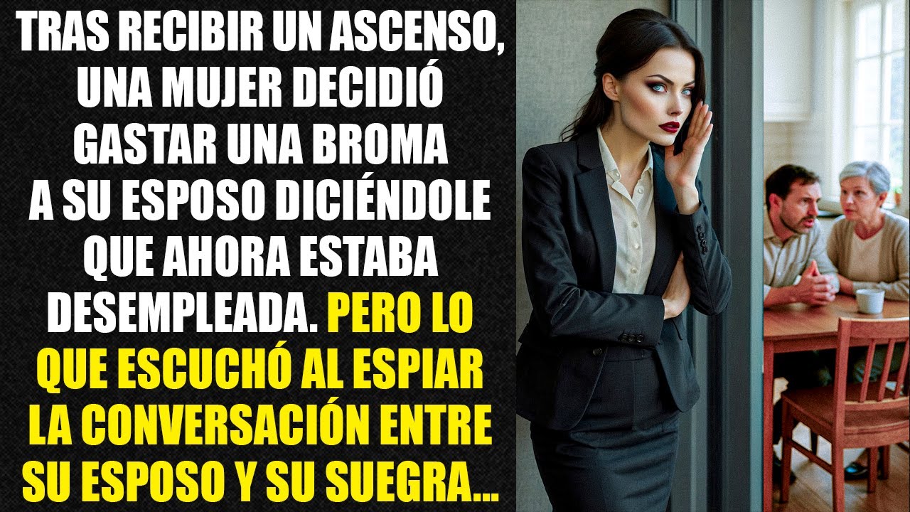 Tras recibir un ascenso, una mujer decidió gastar una broma a su esposo diciéndole que ahora...