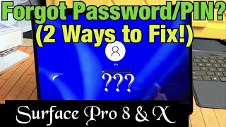 Microsoft Surface Pro 8 & X: Forgot Password (Recover or Factory Reset)