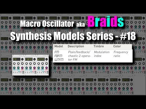 Braids Synthesis Models Series - #18 Plain/Feedback/Chaotic 2 Operator FM