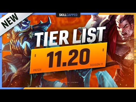 NEW 11.20 TIER LIST and PATCH UPDATES! - League of Legends