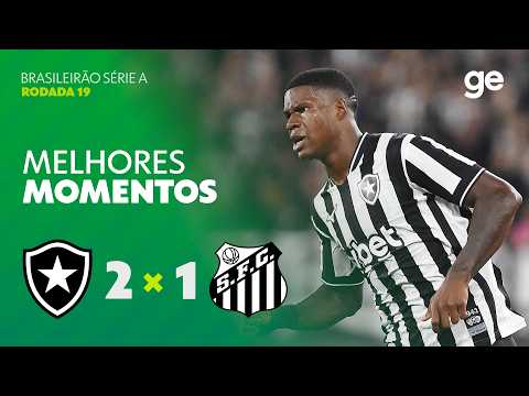Gols e melhores lances de Botafogo x Santos