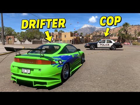 Drift Cars vs COPS! - Forza Horizon 5