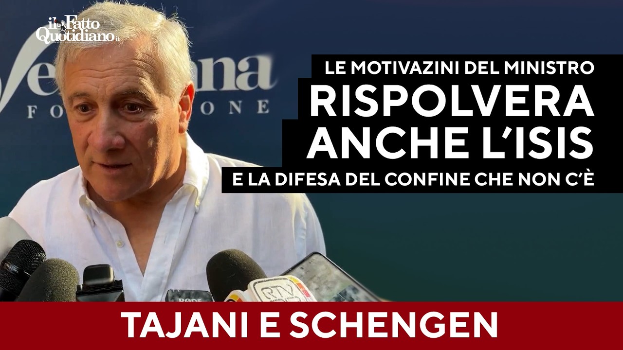 Tajani incalzato sul confine con la Spagna (che non esiste) rispolvera “il ritorno dell’Isis”