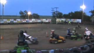 preview picture of video 'Stock feature Pukwana mower race 6-16-2012'