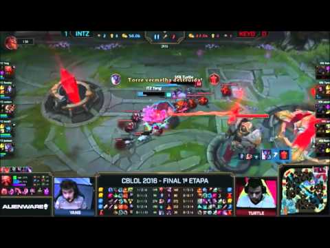 MELHORES MOMENTOS ENTRE Keyd VS INTZ Na FInal do CBLOL 2016- JOGO 2