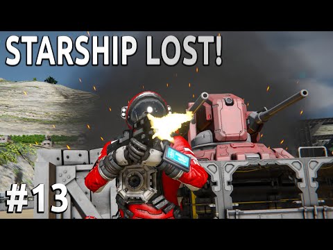 Space Engineers - Starship LOST - Ep #13 - Colony DEFENSE!