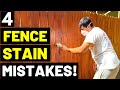 Don't Make These 4 FENCE STAINING MISTAKES! (Most Overlooked Fence Stain Pro Tips + Tricks!)