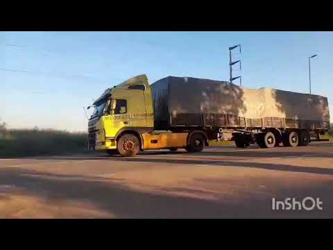Camiones en cruce de RP158 y RN19 , San Francisco , Cordoba , video 86 . SUSCRIBITE !!
