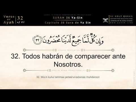 Spanish Quran Translation: 36 Sura de Ya Sin (Surah Yasin) Corán En Español 4K