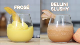 Blended Alcoholic Drinks | Frosé and Frozen Bellini