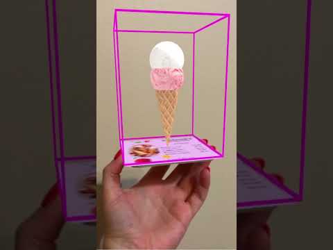 AR showcase or AR menu? 🤔 Designed by Stencil plugin on @MyWebAR #augmentedreality #metaverse  #ar