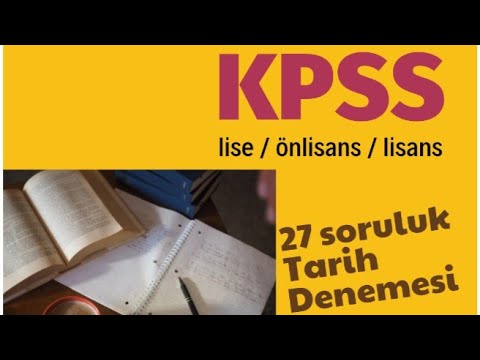 27 Soruluk KPSS Tarih Denemsi #2022KPSS  #ayttarih #ibrahimhocailetarih