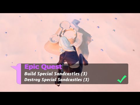Build Special Sandcastles (3) & Destroy Special Sandcastles (3) - Fortnite Week 10 Epic Quests