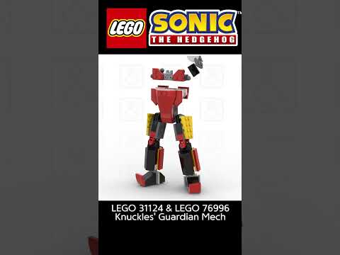 LEGO Sonic 76996 Knuckle's Mech & 31124 Super Robot Mix