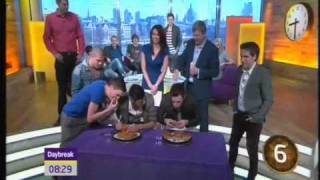 McFLY Vs The Wanted Eating Pies - Daybreak (07.03.11)