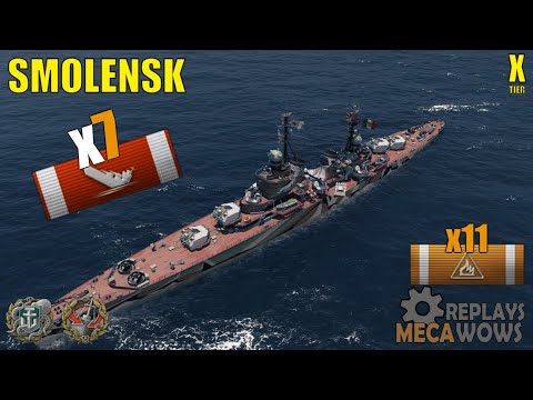 Smolensk 7 Kills & 181k Damage | World of Warships Gameplay