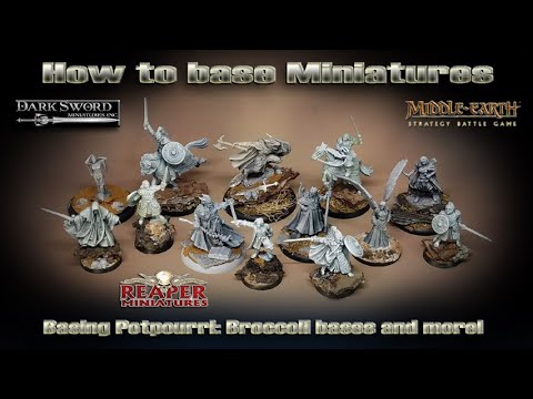 How to base your miniatures!  Basing Potpurri