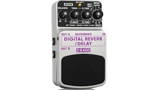 Video thumbnail for DIGITAL REVERB /DELAY DR400 Digital Stereo Reverb/Delay Effects Pedal by Behringer