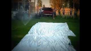 preview picture of video 'First Annual Tuttle Men's Slip-n-Slide Competition 2013!'