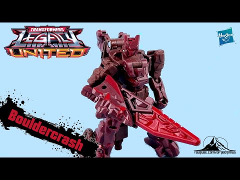 Transformers Legacy United Core Class BOULDERCRASH Video Review