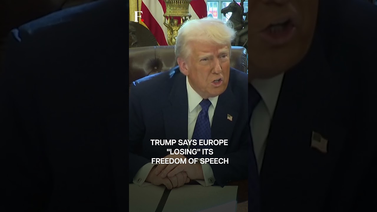 Trump Says "Free Speech in Retreat" Across Europe | Subscribe to Firstpost | N18G
