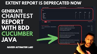Chaintest Reporting with Cucumber BDD Framework | No More ExtentReport