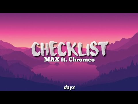Checklist - MAX (Lyrics)