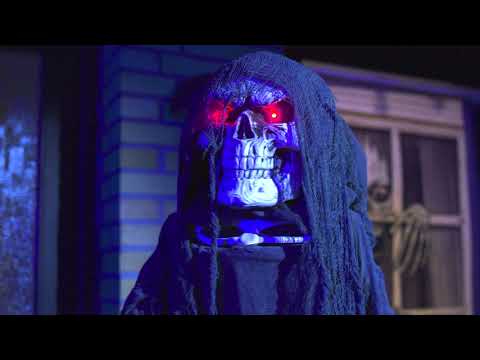 Halloween spöke 192 cm med rörelse, ljus och ljud.