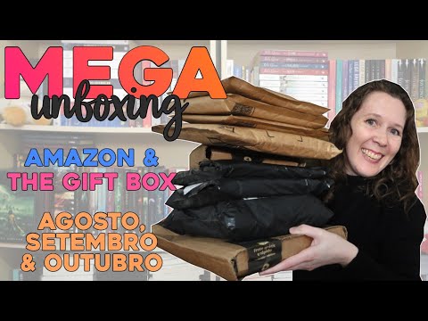 MEGA Unboxing Amazon e The Gift Box | Leituras de Deni