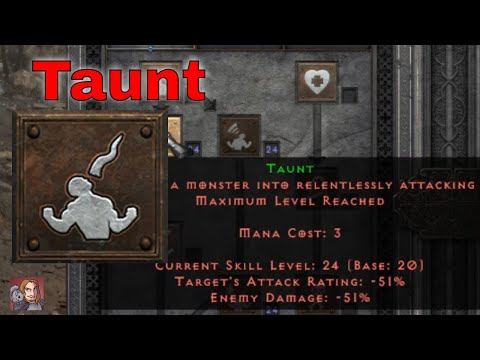 D2R Skills & Abilities - Taunt (Barbarian, Warcries)