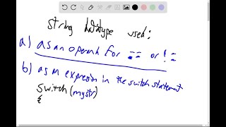 Download the video "'String data: Select one: Can be used to calculate expressions_ b. Contains all other data types: C…"
