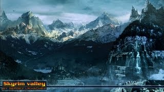 Skyrim Valley / Долина. Скайрим - Speedart Photoshop CS6 by BATKYA