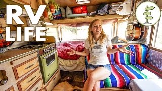 Minimalist Couple Living in a Tiny Camper Trailer That Cost Only $1,800 - RV Life