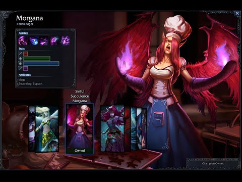 Sinful Succulence Morgana Skin Spotlight Gameplay 1080p HD League Of Legends