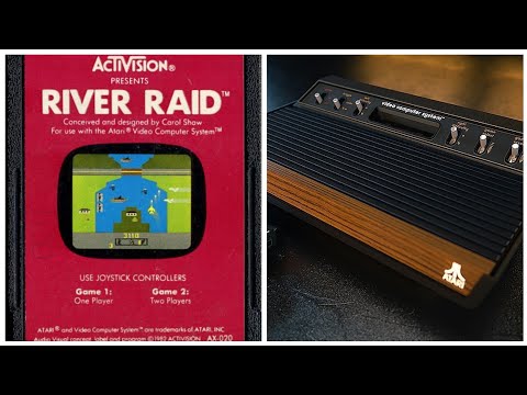 River Raid of Atari 2600 gameplay  review with retro gaming  playthrough