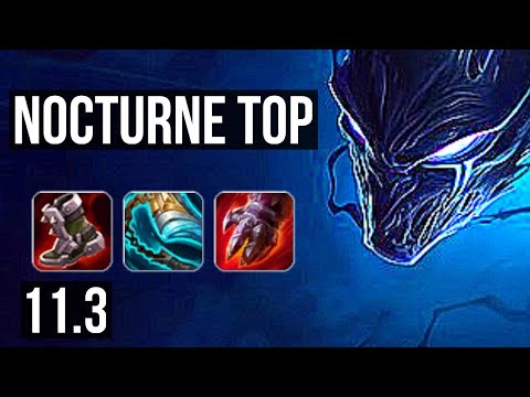 NOCTURNE vs IRELIA (TOP) | Rank 2 Nocturne, 5/1/6 | KR Challenger | v11.3