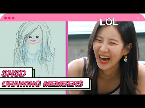 [4K] LOL???????? SNSD Drawing members(ENG SUB)