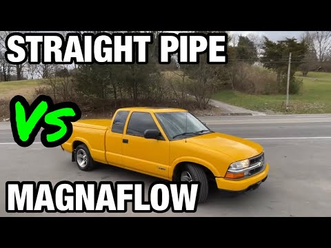 Chevy S10 4.3L V6: STRAIGHT PIPE Vs MAGNAFLOW MAGNAPACK!