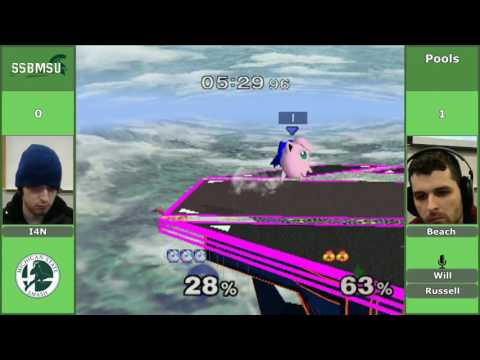 SSBMSU 2 - Beach (Sheik) vs i4n (Jigglypuff) - Pools